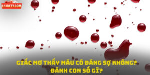 Giấc mơ thấy máu có đáng sợ không ?